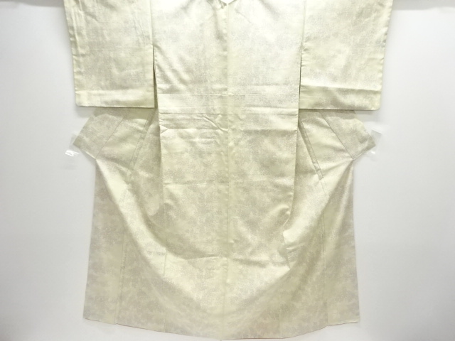 JAPANESE KIMONO / TSUMUGI / WOVEN FLORAL PLANTS